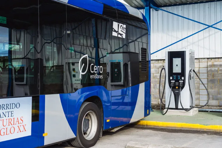 Imagen representativa de los puntos de recarga eléctrica de Oviedo